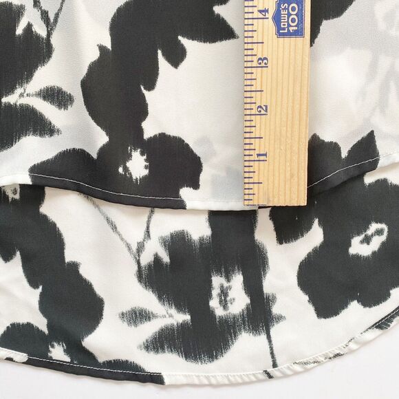 Daniel Rainn Blouse Woman’s Medium Koda Split Neck Floral Tunic Tab Sleeve - Picture 11 of 11